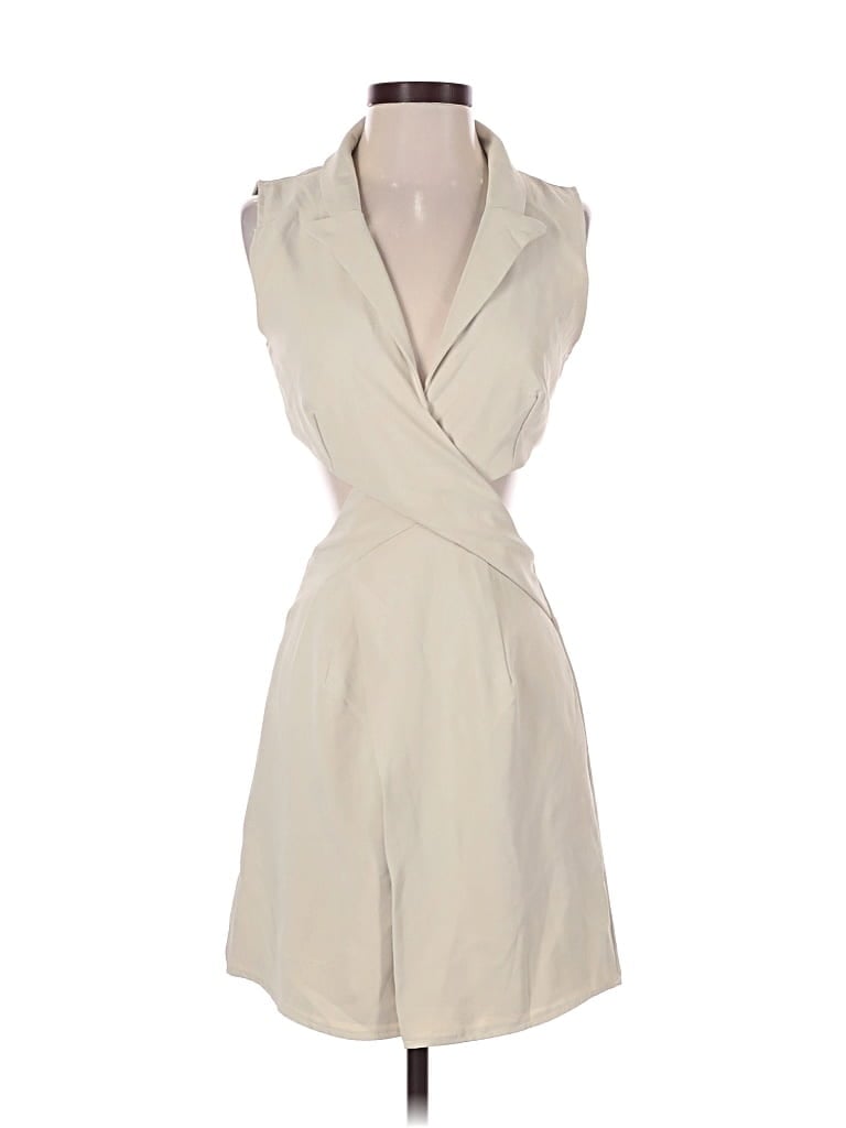 Pre-owned Saints + Secrets Casual Dress In Ivory