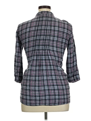 a.n.a. A New Approach 3/4 Sleeve Button-Down Shirt (view 2)