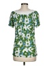 Ella Moss Green Short Sleeve Blouse Size M - photo 2