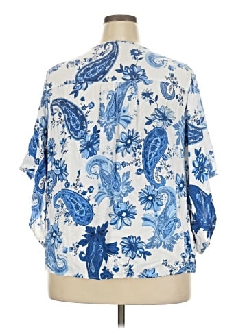 Unique Spectrum 3/4 Sleeve Blouse (view 2)