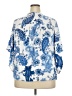 Unique Spectrum 100% Rayon Blue 3/4 Sleeve Blouse Size 2X (estimated) - photo 2
