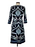 J. McLaughlin Paisley Blue Casual Dress Size S - photo 2