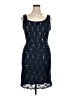 Jackie Jon 100% Polyester Tweed Blue Cocktail Dress Size 16 - photo 1