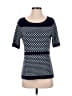 New York & Company Polka Dots Blue Pullover Sweater Size M - photo 1