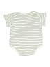 Mori Stripes Ivory Short Sleeve Onesie Size 18-24 mo - photo 2
