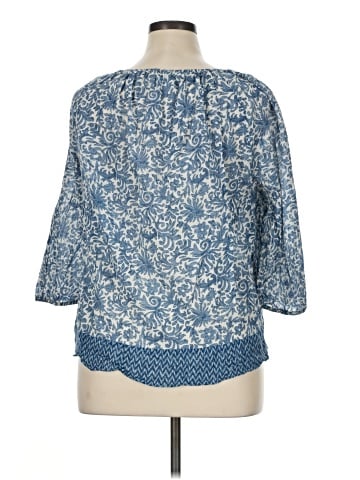 Chaps 3/4 Sleeve Blouse (view 2)