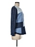 Karen Scott 100% Cotton Color Block Blue Pullover Sweater Size M - photo 4
