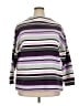 T by Talbots Stripes Purple Pullover Sweater Size 2X - photo 1