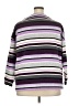 T by Talbots Stripes Purple Pullover Sweater Size 2X - photo 2