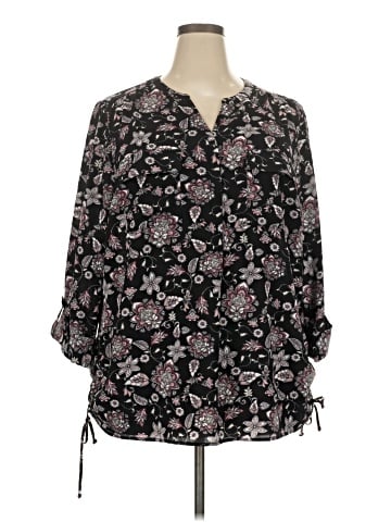 Roz & Ali 3/4 Sleeve Blouse (view 1)