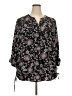 Roz & Ali Black 3/4 Sleeve Blouse Size 2X (estimated) - photo 1
