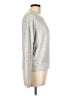Alice + Olivia Metallic Silver Pullover Sweater Size L - photo 4