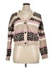 Candie's Animal Print Pink Cardigan Size XL - photo 1