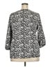 Talbots Animal Print Black 3/4 Sleeve Blouse Size 2X - photo 2