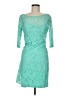 Three Dots Teal Cocktail Dress Size M - photo 1