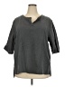 Unbranded Gray 3/4 Sleeve Blouse Size 2X - photo 1
