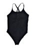 Summer Mae Solid Black One Piece Swimsuit Size M - photo 1