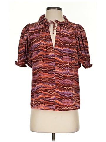 Ulla Johnson Short Sleeve Silk Top (view 1)