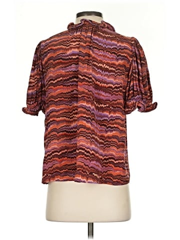 Ulla Johnson Short Sleeve Silk Top (view 2)