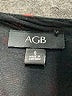 AGB 100% Polyester Black 3/4 Sleeve Blouse Size S - photo 7