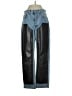 AGOLDE 100% Organic Cotton Color Block Blue Jeans Size 26 waist - photo 1