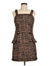 JOA 100% Polyester Tweed Brown Cocktail Dress Size M - photo 1