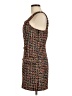 JOA 100% Polyester Tweed Brown Cocktail Dress Size M - photo 5