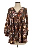 Rusttydustty 100% Viscose Brown Long Sleeve Blouse Size S - photo 1
