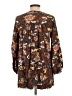 Rusttydustty 100% Viscose Brown Long Sleeve Blouse Size S - photo 2