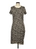 La Miel Animal Print Brown Casual Dress Size L - photo 1