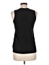 Max Studio 100% Pima Cotton Black Sleeveless T-Shirt Size M - photo 2