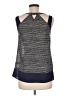 THML 100% Polyester Silver Sleeveless Top Size M - photo 2