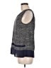THML 100% Polyester Silver Sleeveless Top Size M - photo 5