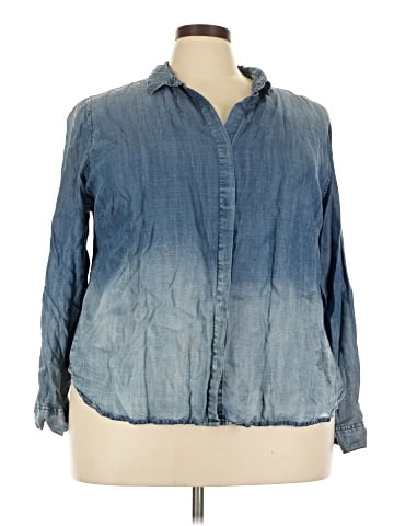 Cato 3/4 Sleeve Button-Down Shirt (view 1)