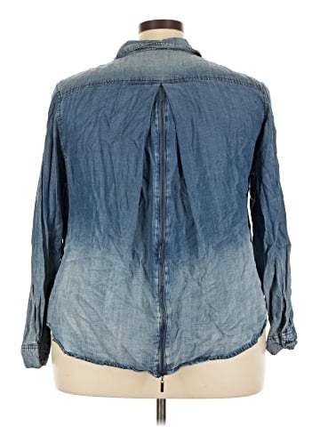 Cato 3/4 Sleeve Button-Down Shirt (view 2)