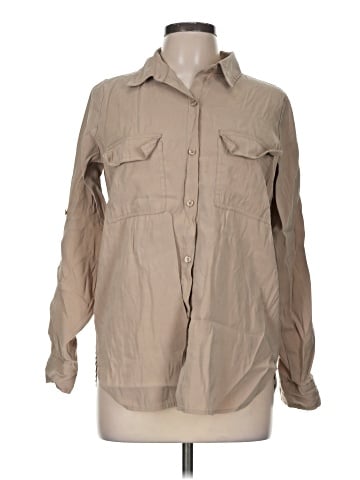 Max Studio Long Sleeve Button-Down Shirt (view 1)