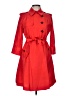 Club Monaco Red Trenchcoat Size 6 - photo 1