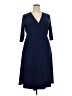 Kiyonna Blue Casual Dress Size 2X Plus - photo 1