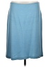 St. John Solid Blue Wool Skirt Size 8 - photo 1