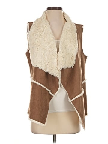 St. John's Bay Faux Fur Vest (view 1)