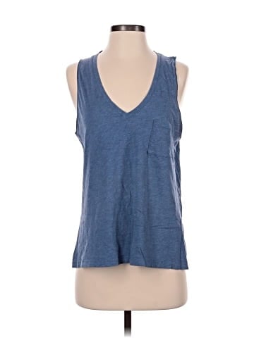 Madewell Whisper Cotton V-Neck Pocket Tank (view 1)