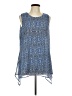 Fever 100% Polyester Blue Sleeveless T-Shirt Size L - photo 1