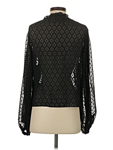 Alice + Olivia Long Sleeve Silk Top (view 2)