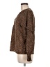 Saks Fifth Avenue 100% Polyester Animal Print Brown Long Sleeve Blouse Size M - photo 5