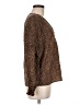 Saks Fifth Avenue 100% Polyester Animal Print Brown Long Sleeve Blouse Size M - photo 4