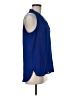 Vince Camuto 100% Polyester Blue Sleeveless Blouse Size M (petite) - photo 4