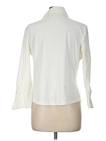 Anne Fontaine 3/4 Sleeve Button-Down Shirt (view 2)