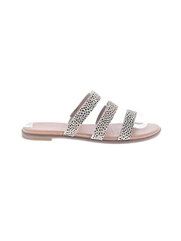 Madewell The Ilana Slide Sandal in Spot Dot Calf Hair (view 1)