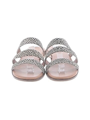 Madewell The Ilana Slide Sandal in Spot Dot Calf Hair (view 2)