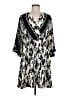 CAbi 100% Polyester Print Black Casual Dress Size M - photo 1